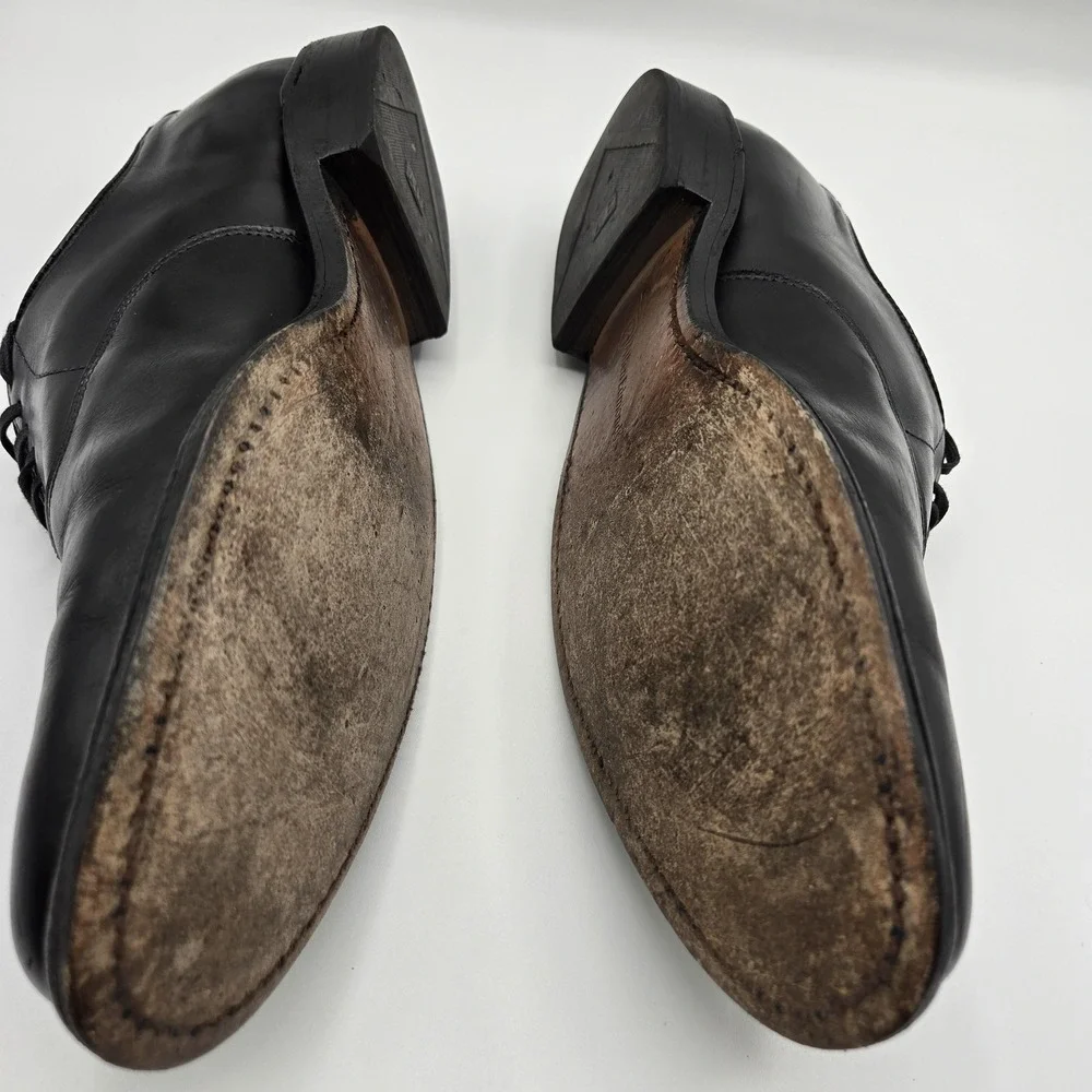 Allen Edmonds Shoes Mens Size 8.5 Black Oxford Leather Dress Made In USA